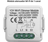 GIRIER Tuya Wifi Smart Dimmer Switch Module 10A Support 2 Way Control Dimmable Light Switch 1 2 Gang Work with Alexa Google Home