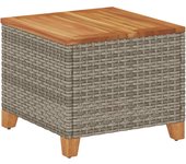 Mesa de Jardín de madera Acacia gris 45x45x37 cm