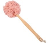 Depurador de espalda de Lufa para Ducha, Esponja de Baño de mango Largo de Madera, Cuchillo de Ducha Lufa, limpador de espalda, Barra Exfoliante para el cuerpo