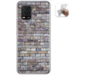 Tumundosmartphone Funda Gel Tpu para Xiaomi Mi 10 Lite diseño Ladrillo 02 Dibujos