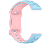 18mm 20mm 22mm Silicone Engraved Band for Huawei GT5 GT4 41mm 46mm Women Band for Samsung Galaxy 7 6 5 40mm 44mm Strap Bracelet