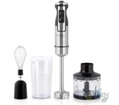 SUINGA Batidora de mano INOX 1000W, 2 velocidades, función Turbo, accesorios incluidos