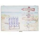 Dcasa Tapa contador de luz o cubrecontador electricos de madera playa sillon de 46x6x32 cm