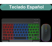 Backlit Backlight Bluetooth Keyboard And Mouse For Ipad Wireless Teclado For iOS Android Windows Rechargeable 10 Inches Devices