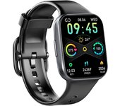 BIT Reloj Inteligente con Pulsómetro para Hombre y Mujer, pulsera con Monitor de Sueño, podómetro, 1,69 pulgadas, nuevo