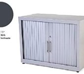 ARMARIO DE ROCADA METALICO CON PUERTAS DE PERSINA CON 1 BALDA 80x70x45 CM COLOR ANTRACITA