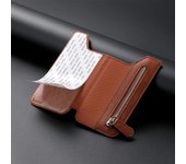 Universal Mobile Phone CardCase Multi CardHolder Zipper Back Sticker Case For Iphones 8-14 Samsung Note Galaxy Etc.