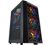 Mars Gaming MCMESH Caja PC Gaming Micro ATX 3x Ventilador FRGB Negro