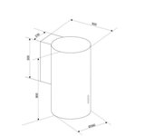 CAMPANA EXTRACTORA CIARKO ORP BLANCO 713 M³/H