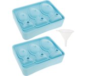 2 moldes de silicona para cubitos de hielo, divertidos y novedosos, con tapa sellada, personalizados para congelador, ideales para bares, cócteles, whisky, café y chocolate.