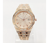 Men's Quartz Watch with Diamonds From The High-end Brand Full Sky Stylish All Diamond Watch for Man