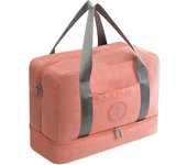 Bolsa de gimnasio impermeable, bolsa de lona, bolsa de viaje para pasar la noche, bolsa de separación seca y húmeda, bolso de mano para fin de semana, bolsa de mano deportiva para fitness y natación para hombres y mujeres