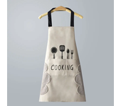 Apron Waterproof Oilproof Cooking Apron Kitchen Work Clothes Home Cooking Cleaning Men and Women Universal Sleeveless Apron