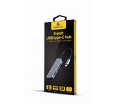 HUB USB TIPO-C DE 3 PUERTOS USB 3.1 Y USB 2.0 CON LECTOR DE TARJETAS