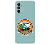 Funda Silicona Líquida Azul para Samsung Galaxy M13 4G diseño Adventure Time Dibujos