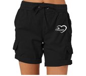 Summer Women Queen Printed High Waist Shorts Fashion Short Pants Female Work Wear Casual Loose Cargo Shorts Plus Size Shorts