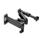 Soporte para tableta para reposacabezas de automóvil - [Brazo de extensión 3 en 1] Soporte ajustable para tableta para asiento trasero, elementos esenciales para viajes por carretera para niños, para mesa de 4,7 a 11"