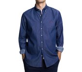 CHCH Men's Shirt Long Sleeved Polo Shirt Work Formal Shirt Men's Button Up Shirt
