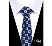 New Style Fashion 7.5 cm Blue Striped Floral Tie For Men Gravatas Hombre Fit Wedding Workplace Birthday Gift