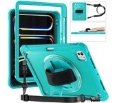 For iPad Pro 11 12.9 13 inch 2024 Case Shockproof Cover iPad Air 11 4th 5th 10 10th 10.9 10.2 9/8/7th 11th Generation Case+Strap