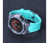 Modification Kit For Samsung Galaxy Watch 4 Classic 46mm Metal Case Rubber Bracelet For Samsung Watch 4Classic 46 Luxury Mod Kit