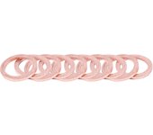 10Pcs 12mm x 17mm x 1.5mm Copper Crush Washer Flat Ring Gasket Fitting