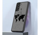 Case for Samsung Galaxy S24 Ultra S23 Ultra S20 FE S21 S22 Plus S10 S9 S23 5G Matte Cover Planes World Map Travel