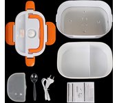 Fast Heating Food container Dinnerware Food Warmer 12V 220V EU Plug Electric Heated Lunch Box Travel Car Work Heating Bento Box