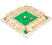 Juego de cerrar la caja, juego de cerrar la caja con 2 dados, juego de mesa de madera, juego de matemáticas con números para niños, adultos, 3, 4, 5, padres e hijos, fiesta
