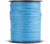 WONDER ROLLO RAFIA PAPEL 3.5CMS 100M AZUL CLARO RAFIA 8x8x10 Cms.