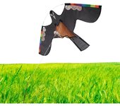 Cometa espantapájaros - Cometa espantapájaros con pluma reflectante - Cometas para niños Granja Flying Bird Hawk Flying Kite Repelente con cuerda