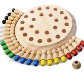 Wooden Puzzle Toys  Montessori Educational Learning Color Sensory BeBe Memory Match Stick Chess Party Game Children Kids