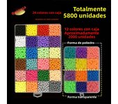 36 Colors 5800pcs  5mm Water Beads Spray Magic beads Educational 3D beads Puzzles Accessories for Children Toys