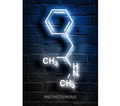 Modern Chemistry Neon Molecules Sign Psilocybin Xanax Thc Posters Canvas Painting Wall Art Picture Home Living Room Decor No LED