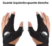 Motorcycle Cycling Gloves Fishing Gloves with LED Flashlight Night Light Waterproof Outdoor Repairing Glove Moto Accessories