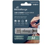 PENDRIVE COMBO 64GB USB 3.2 MEDIARANGE