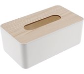 Tissue Box Wooden Lid Sanitary Paper Box Solid Wood Napkin Holder Box Simple and Fashionable Tissue Box