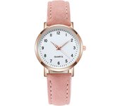 Reloj de moda para Mujer, Relojes de cuarzo de Cuero, Reloj de pulsera con Luz trasera de lujo, Femenino