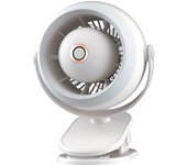 Ventiladores Pequeños recargable, ventilador de escritorio portátil con Fuerte Flujo de Aire, rotación ajustable de 720 °, USB ventilador with VENTILADOR DE Aire, cubierta frontal extraíble, ventilador Eléctrico parda La Habitación (Blanco)