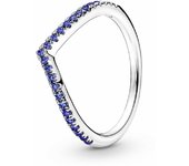Anillo Pandora Timeless Deseo Reluciente Azul