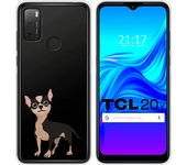 Funda Silicona Transparente para TCL 20Y diseño Perros 05 Dibujos