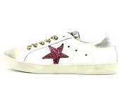 SILVER MOOSE DELUXE Deportivo Cordones SILVER MOOSE DELUXE Mujer Blanco / Burdeos / Plata  (Mod: 7001)