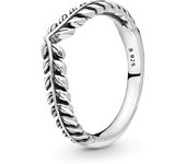 PANDORA Garden Anillo con diseño de Huese de la lucha con granos de Trigo de Plata, Comes con embalaje de Caja de Giano original.