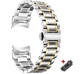No Gaps Stainless Steel Strap for Samsung Galaxy Watch 6 Classic 43 47mm 6/5/4 40 44mm Metal Band Quick Fit for Watch 5Pro 45mm
