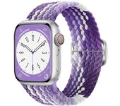 Braided Solo Loop For Apple Watch Band 44mm 40mm 49mm 45mm 41mm 38mm Elastic Nylon Bracelet IWatch Series 8 3 SE 6 7 Ultra Strap