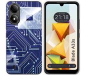 Funda Silicona para Zte Blade A33s diseño Circuito Dibujos