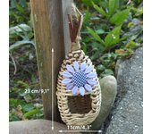 17styles Birds Nest Natural Egg Cage Bird House Outdoor Decoration Woven Hanging Small Animal Nest House Pet Bedroom Courtyard