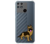 Funda Silicona Antigolpes para Realme Narzo 50A diseño Perros 03 Dibujos