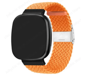 Braided Solo Loop Strap for Fitbit Versa 3 4 Band Adjustable Nylon Sport Watchband Bracelet for Fitbit Sense 2 Bands Watchband