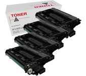 HP CF237A - 37A pack 4 toner negro Compatible CF237A (37A) Enterprise Flow MFP M631 M632 M607 M608 M609